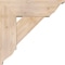 Ekena Millwork Traditional Traditional Smooth Bracket w/ Offset Brace, Douglas Fir, 7 1/2"W x 22"D x 22"H BKT0806X22X22TRA01SDF - alternate 3